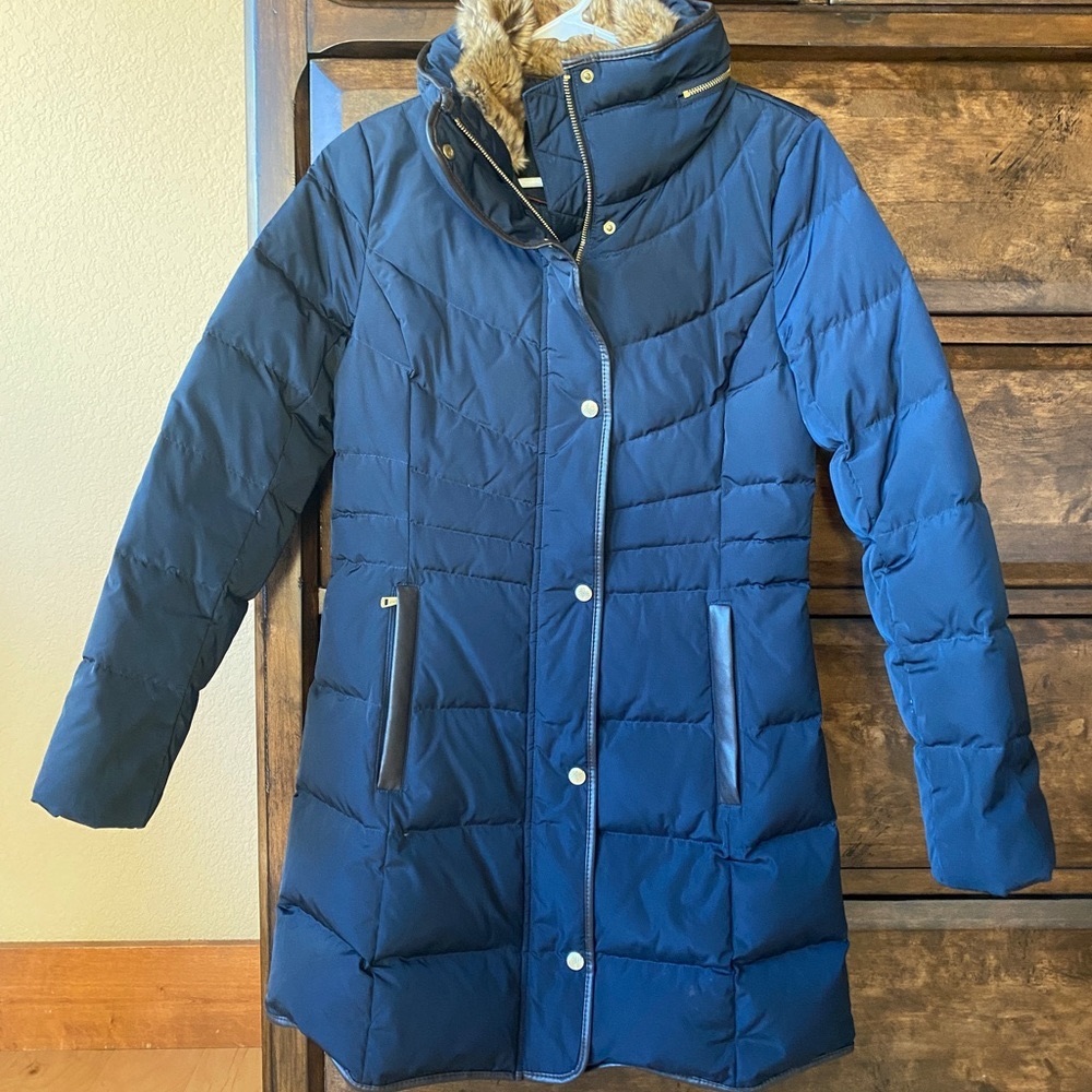 Navy Cole Haan XS Puffer Jacket